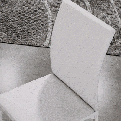 HOMCOM Sedia da pranzo 41cm x 50cm x 91cm Bianco