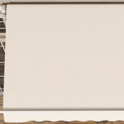 Outsunny Manuell ausziehbare Markise 295 x 245 cm mit Kurbel, UV-Schutz, Aluminiumrahmen, beige