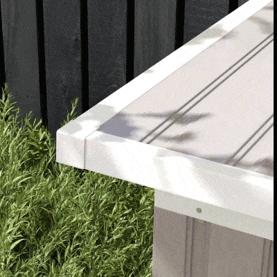 Outsunny Metal Storage Shed Tool Box Light Grey 9x4FT