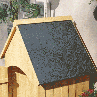 Outsunny Armoire Jardin Outils 3 Étagères Bois Sapin