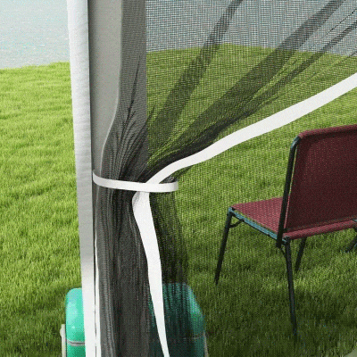 Outsunny Pawilon ogrodowy z ściankami, namiot na imprezy, 3x3m