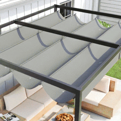 Pergola 4x3m, Stalowa konstrukcja, Ochrona przed słońcem