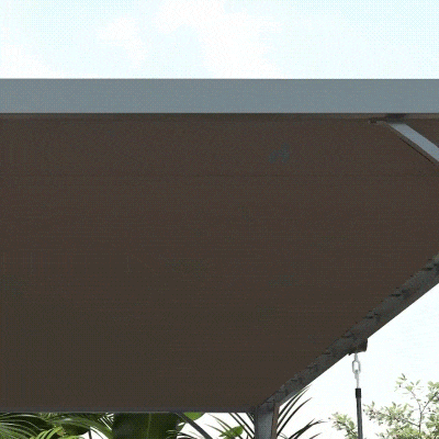 Outsunny gazebog 390x295x213cm Grigio