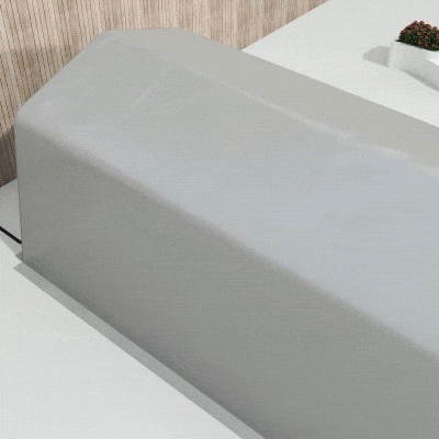 Outsunny Carpa garaje cobertizo 6,2x3,3x2,4 m acero galvanizado resistente PE de alta densidad 150 g/m² impermeable anti-UV