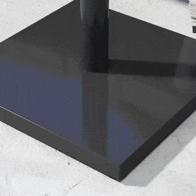 Outsunny Base para Chapéu de Sol Universal Suporte para Chapéu de Sol para Jardim Terraço 45x45x39cm Preto
