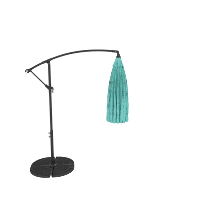 Outsunny Cantilever Umbrella 3m Adjustable Green