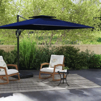 Cantilever Parasol 247cm x 247cm x 268cm Blue