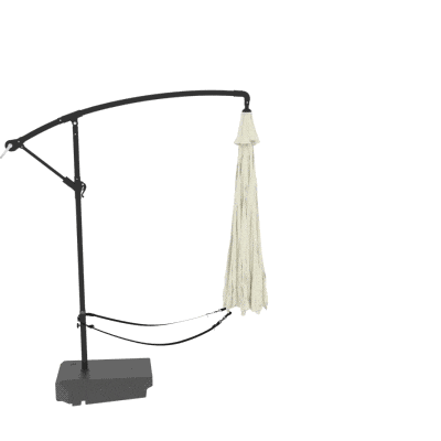 Outsunny 3m Cantilever Parasol Cream with Crank & Tilt