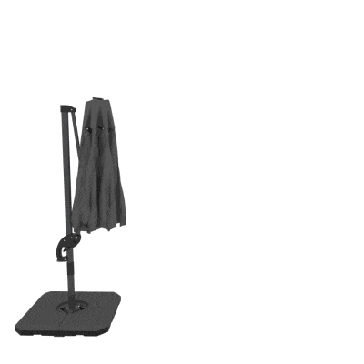 Aluminiowy parasol ogrodowy LED, regulowana wysokość, Ø300 cm