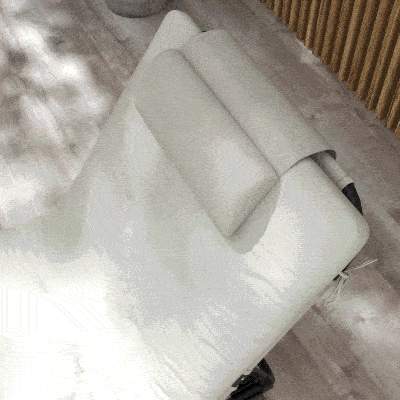 Outsunny Espreguiçadeira Dobrável com Encosto Reclinável 4 Posições Apoio de Cabeça e Colchão Espesso Bege