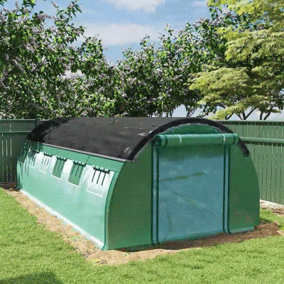 Szklarnia 6 x 3 x 2 m, folia, 12 okien, drzwi rolowane