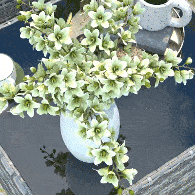 Outsunny Salon de Jardin 7 Pièces Modulables Table Verre Gris