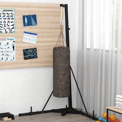 SPORTNOW Set van 2 kunstmatige buxusbomen, 2 buxusbomen, voor buiten, 17 cm x 17 cm x 60 cm, groen + bruin + zwart